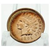 1891 Gem BU Indian Head Cent