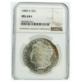 1880-S MS64+ Morgan Silver Dollar