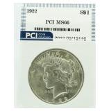 1922 MS66 Peace Silver Dollar