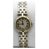 Ladies Cartier 18kt Gold Panthere Link Watch