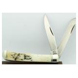 Rough Rider Bone Handle Pin Up Girl Knife