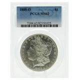 1888-O MS62 Morgan Silver Dollar