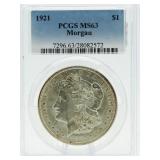 1921 MS63 Morgan Silver Dollar