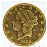 1902-S Liberty Head $20 Gold Piece