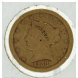 1856-S Liberty $2.50 Gold Quarter Eagle