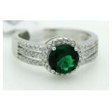 Brilliant 2.50 ct Emerald Solitaire Ring