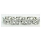 Brilliant 6.50 ct White Topaz Designer Bracelet