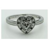 Stunning Diamond Heart Ring