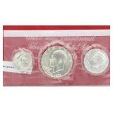 1976 Silver 3 Pc Bicentennial Proof Set