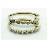 XL 1/2 ct Diamond Hoop Earrings