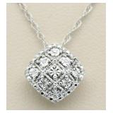 Cushion Cut Diamond Designer Pendant