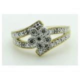 Diamond Flower Ring