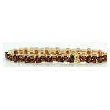 Gorgeous 29.50 ct Garnet Tennis Bracelet