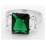 Step Cut 3.50 ct Emerald Dinner Ring