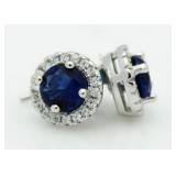 Gorgeous 2.00 ct Sapphire Solitaire Earrings