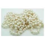 Genuine 96" Freshwater Pearl Necklace