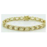 Beautiful 19.00 ct Golden Citrine Tennis Bracelet