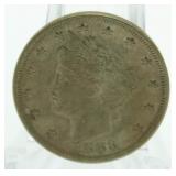 1883 BU "No Cents" Liberty V Nickel