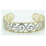 Diamond Accent Cuff Bracelet