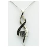 Black Diamond Accent Pendant