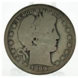 1899-O Barber Silver Half Dollar