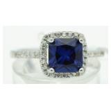 Cushion Cut 2.50 ct Sapphire Dinner Ring