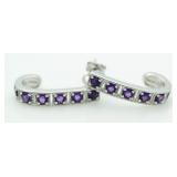 Quality 2.00 ct Amethyst Designer Earrings