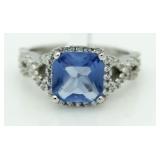 Ceylon Sapphire Infinity Ring