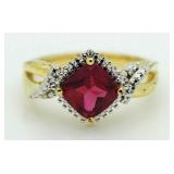 Ruby & Diamond Dinner Ring