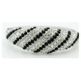 Black & White Fashion Cuff Bracelet