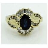 14kt Gold 2.00 ct Alexandrite & Diamond Ring