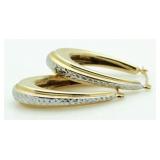 14kt Gold Large Hoop Earrings