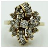 14kt Gold 1.50 ct Diamond Designer Ring