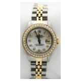 Ladies Oyster Date Diamond Rolex Watch