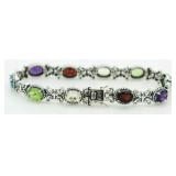 Elegant 12.00 ct Gemstone Tennis Bracelet