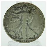 1938-D Walking Liberty Silver Half Dollar *Rare