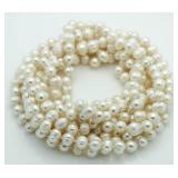 Genuine 96" Freshwater Pearl Necklace