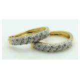 Briliant 1/2 ct Diamond Hoop Earrings