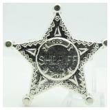 5 Ounce .999 Pure Silver Sheriff Badge