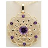 Elegant 3.00 ct Amethyst Pendant