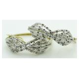 Gorgeous 1/2 ct Diamond Hoop Earrings