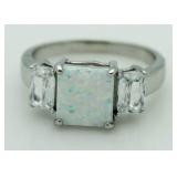 Princess Cut 2.50 ct Opal Dinner Ring