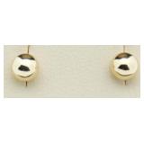 14kt Gold 4 mm Ball Earrings