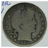 1904-S Barber Silver Half Dollar *KEY Date