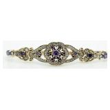 Vintage Style 9.84 ct Amethyst Tennis Bracelet