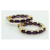 Stunning Amethyst Wrap Around Desinger Earrings