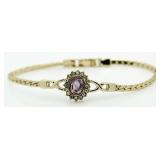 Genuine Amethyst Royale Bracelet