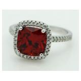 Cushion Cut 3.00 ct Ruby Dinner Ring