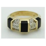 14kt Gold Brilliant Diamond Dinner Ring