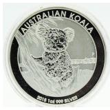 Australian Koala 2015 1 Oz. Silver *BU Round